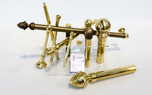 bastoni in ottone per tende